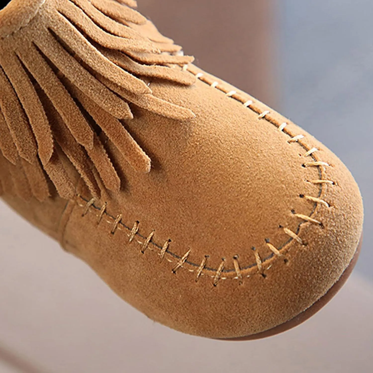 12M-6T Boots For Kids Baby Girls Infant Winter Fringe Tassel Ankle Boots Snow Boots Warm Shoes Non-Slip Booties