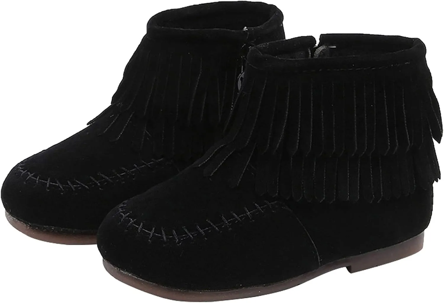 12M-6T Boots For Kids Baby Girls Infant Winter Fringe Tassel Ankle Boots Snow Boots Warm Shoes Non-Slip Booties