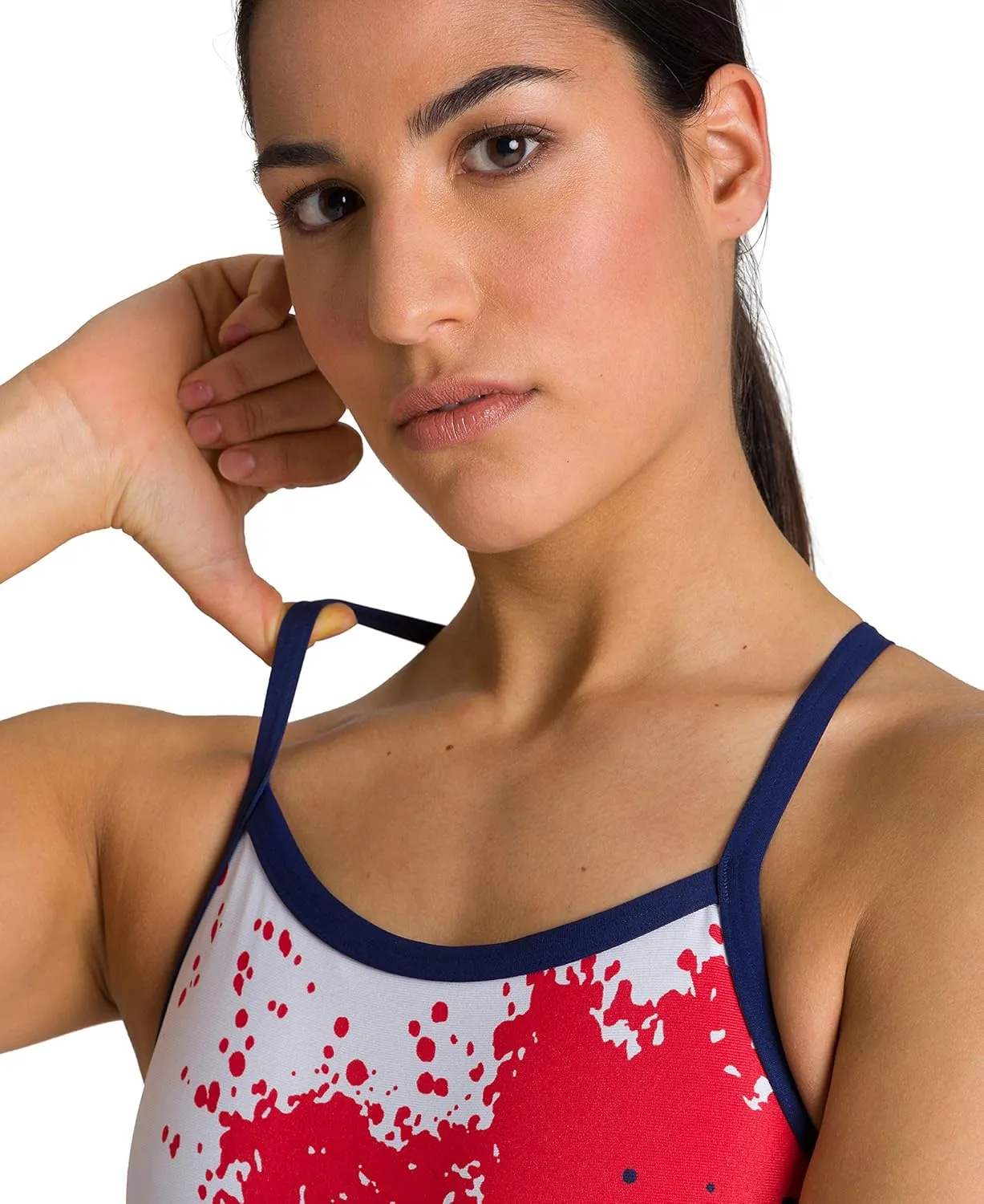 ARENA Women's Spraypaint Light Drop Back MaxLife One Piece Swimsuit