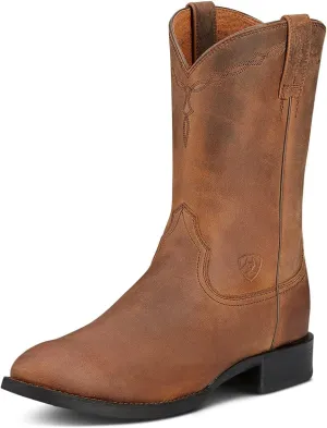 Ariat Heritage Roper Western Boots- Mens Traditional Leather Country Boot