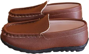 Autumn Children Boy Casual Shoes Flat Bottom Soft Non Slip Slip On Dress Shoes Comfortable Shoes for Boys Size 5 Youth