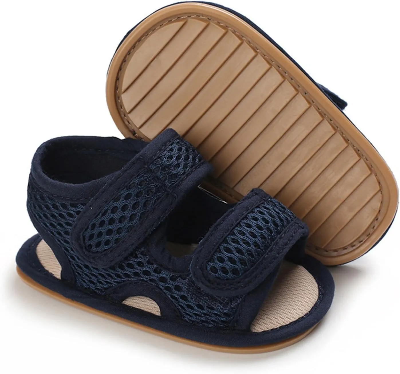 Baby Boys Girls Sandals Soft Anti-Slip Breathable Sandals Infant Summer Outdoor Beach Shoes Toddler First Walkers Crib Shoes