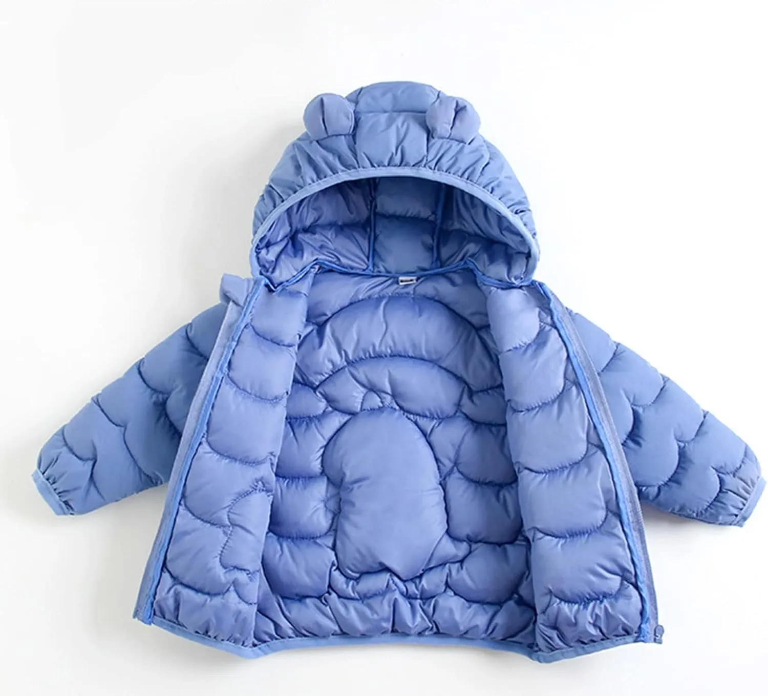 Baby Boys Girls Winter Coats Toddler Bear Hoods Down Jacket Infant Kids Dinosaur Light Puffer Padded Outwear