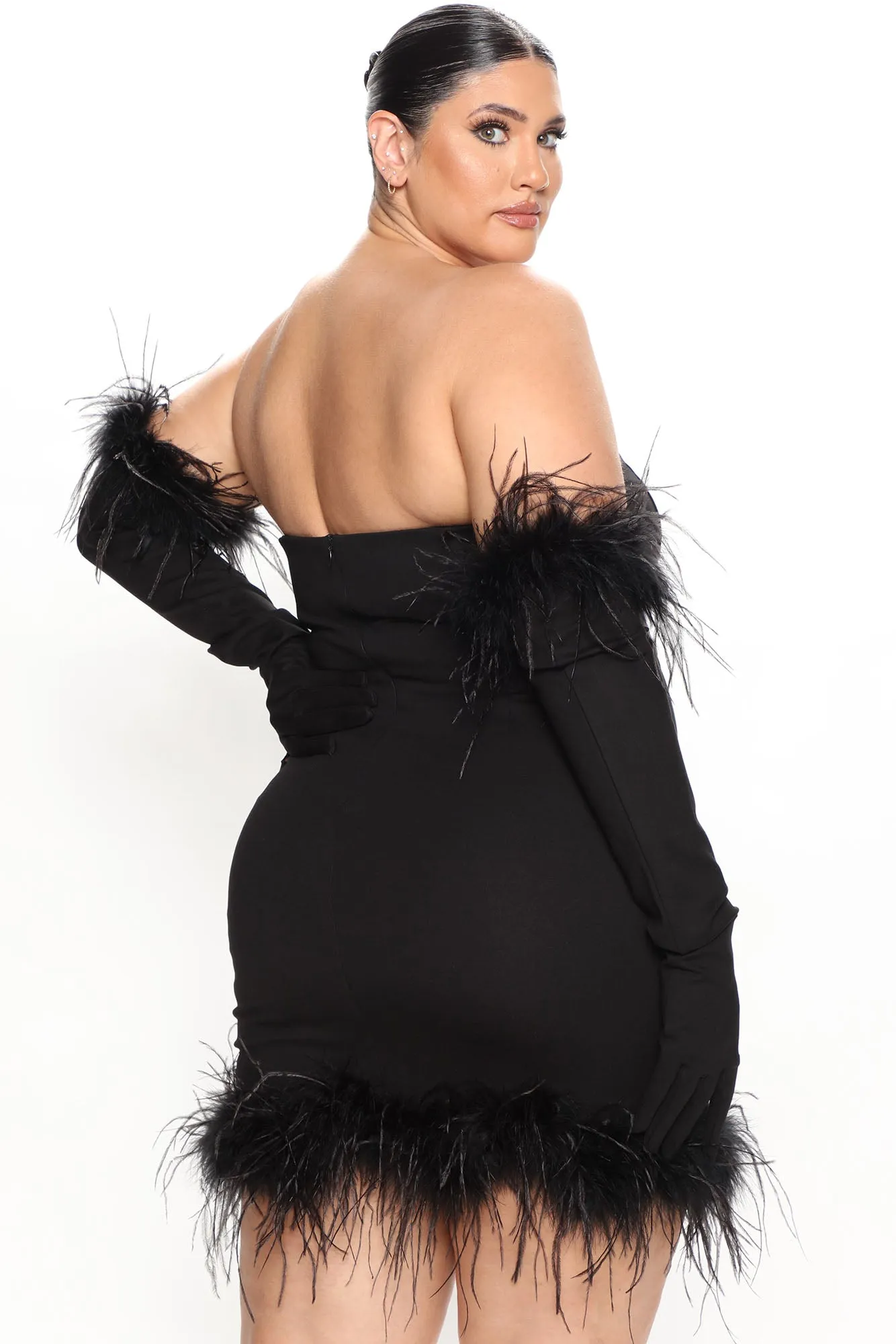 Baddie Alert Mini Dress Set - Black