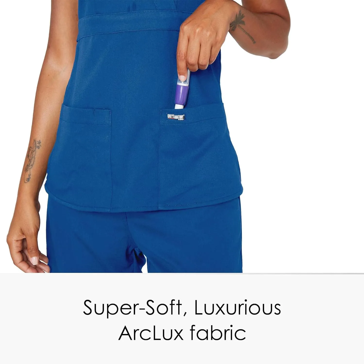 BARCO Grey's Anatomy Scrubs - Riley Scrub Top for Women, V-Neck Super-Soft Women's Scrub Top