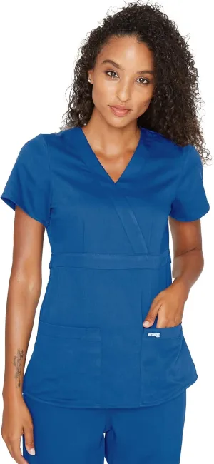 BARCO Grey's Anatomy Scrubs - Riley Scrub Top for Women, V-Neck Super-Soft Women's Scrub Top