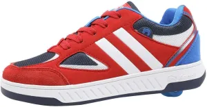 Beppi Roller Sneakers for Girls & Boys Skate Shoes with Wheels Red, Size 4