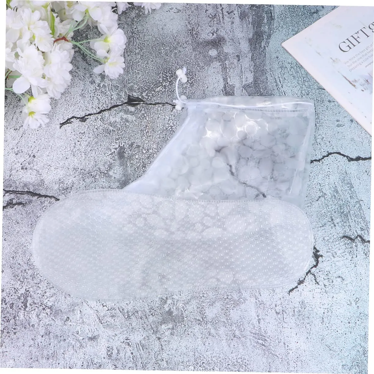 BESPORTBLE 2 Pairs Rainproof Shoe Covers Rain Shoe Covers Overshoes Waterproof Shoe Protector High Top Water Shoes