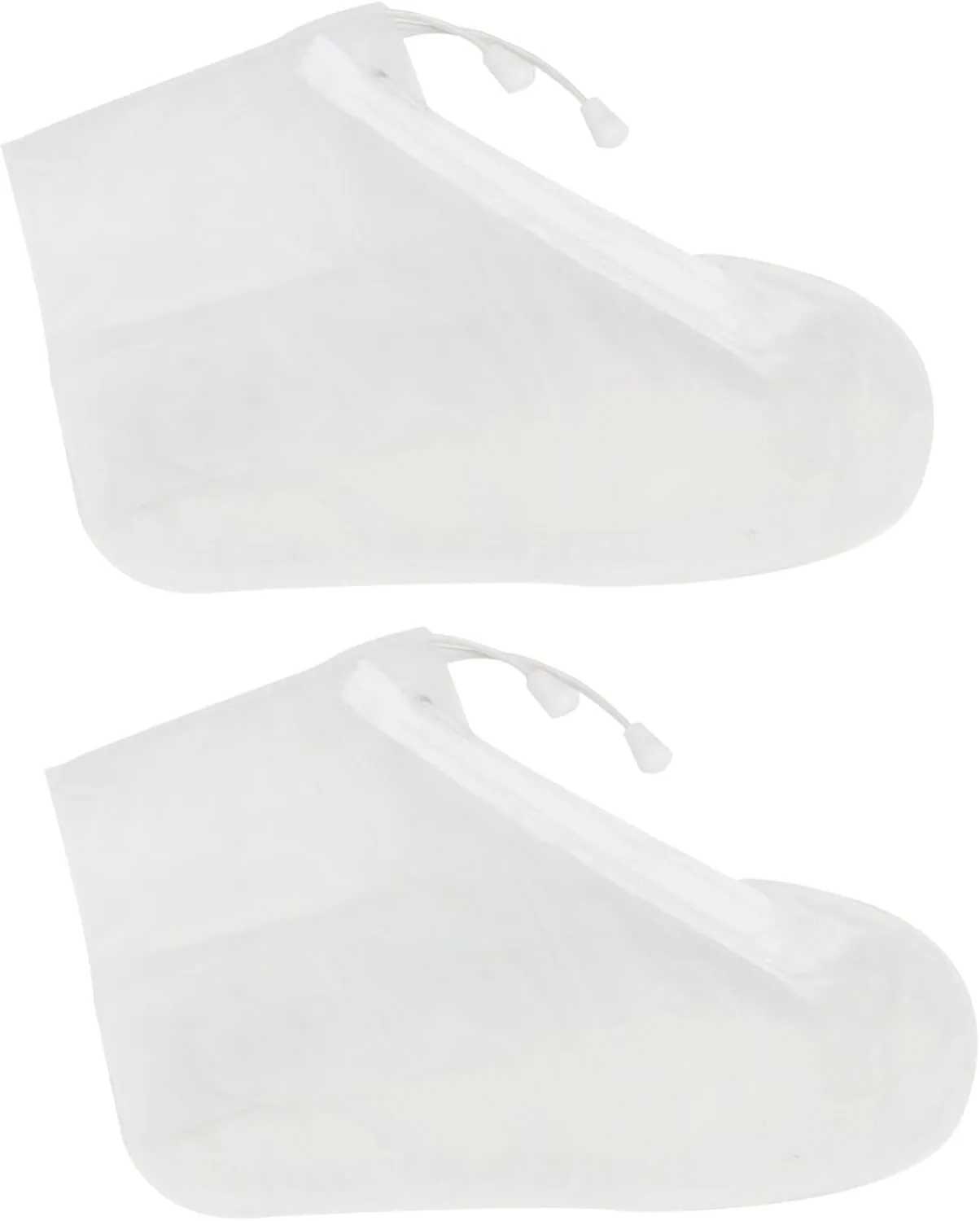 BESTYASH 1pair Shoe Cover Rain Boots Water Proof Boots Shoes Cover Rainy Day Overshoes Waterproof Shoe Covers for Boots Rain Shoe Covers Shoe Cover Boots Rain Overshoe White Pvc