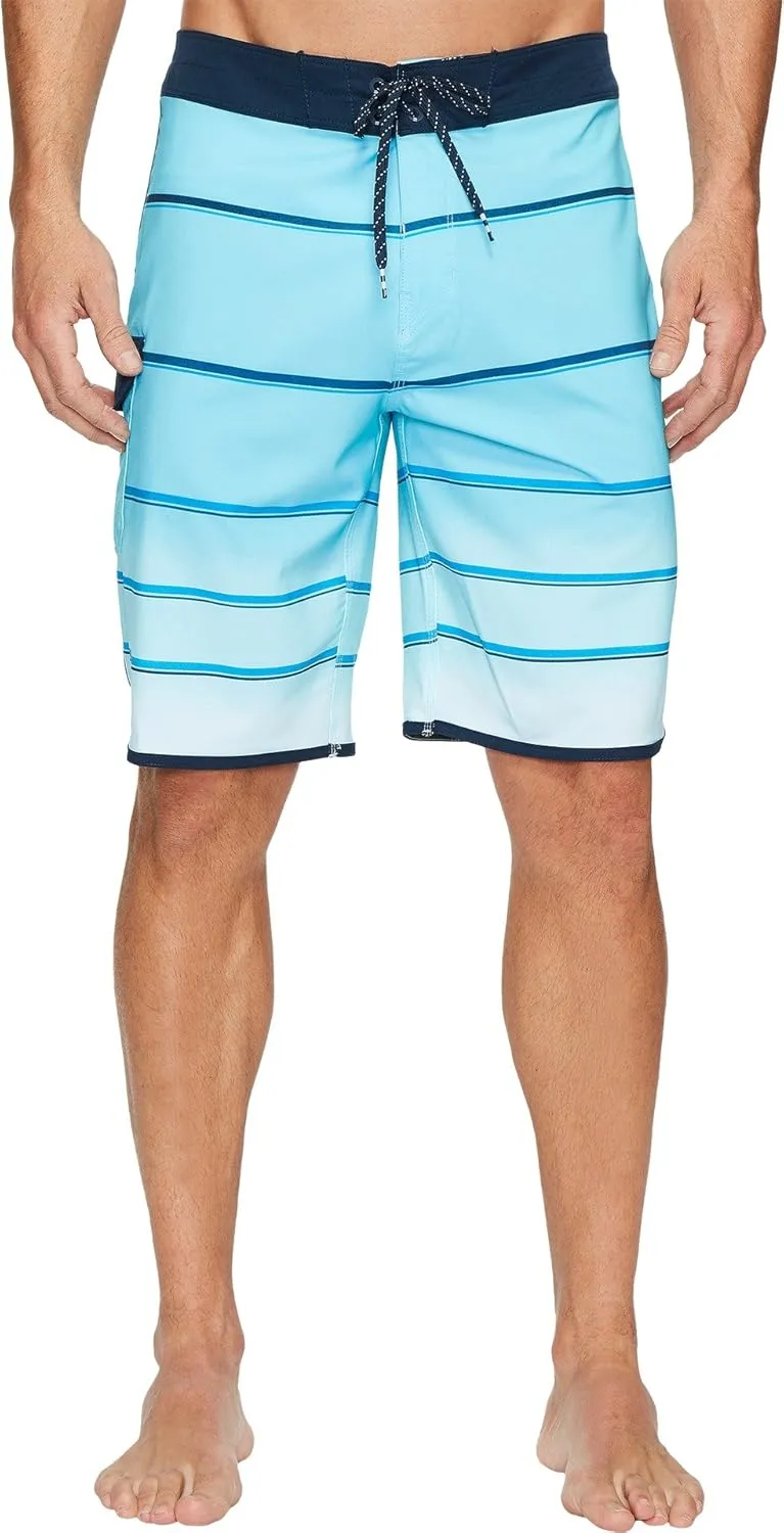 Billabong Men's Standard 73 X Stripe Bordshort, Light Blue, 33