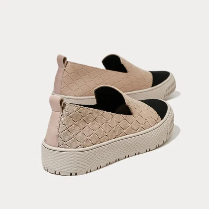 binfenxie- Women Minimalist Slip-On Casual Sneakers