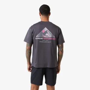 Bitmap Mountain Logo T-Shirt | Grey