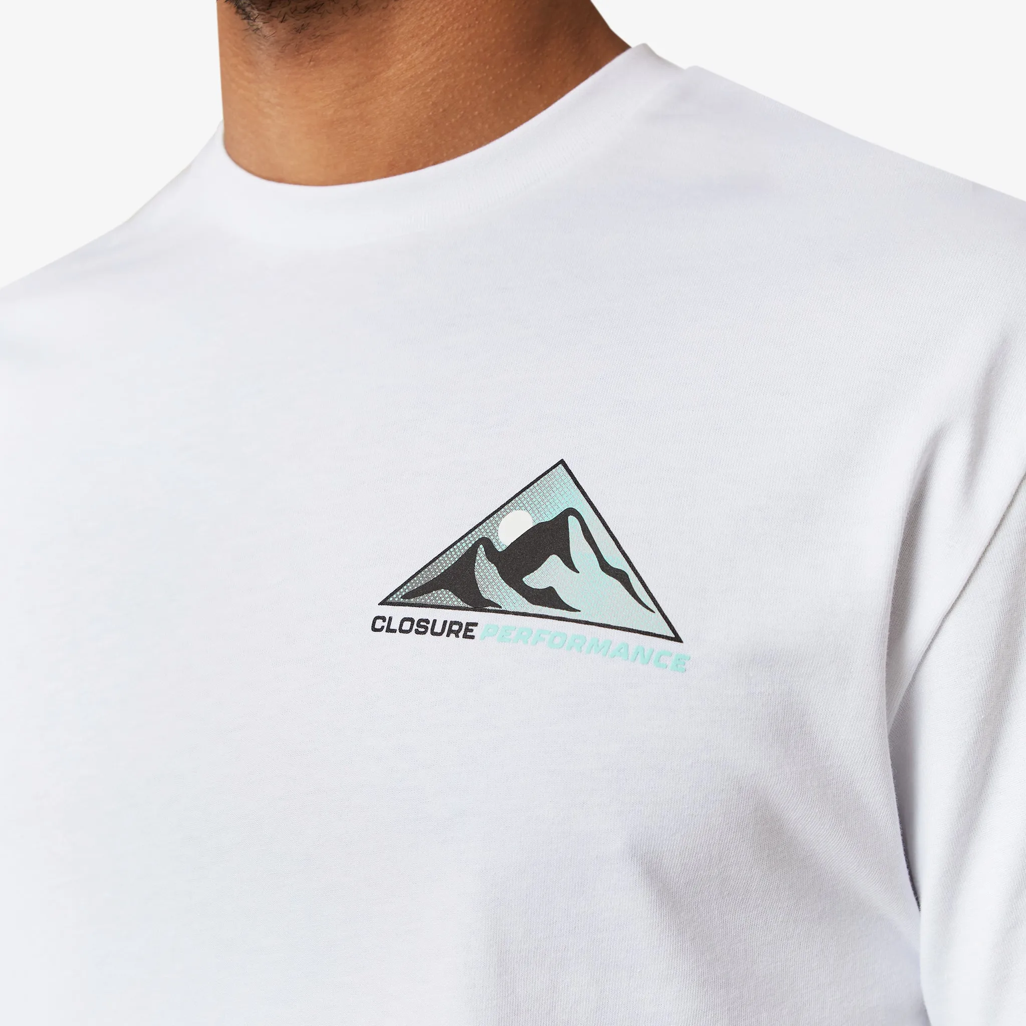 Bitmap Mountain Logo T-Shirt | White