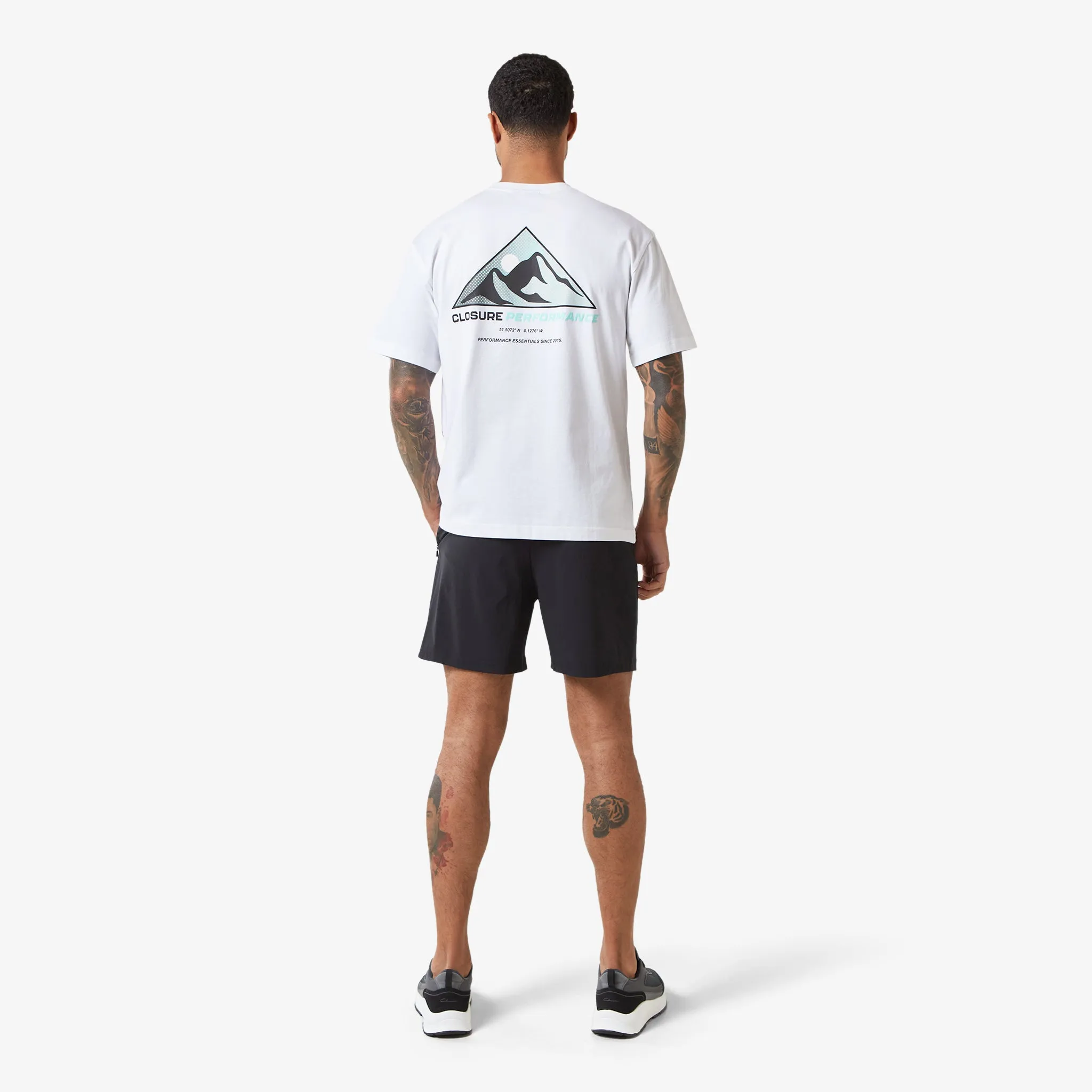 Bitmap Mountain Logo T-Shirt | White