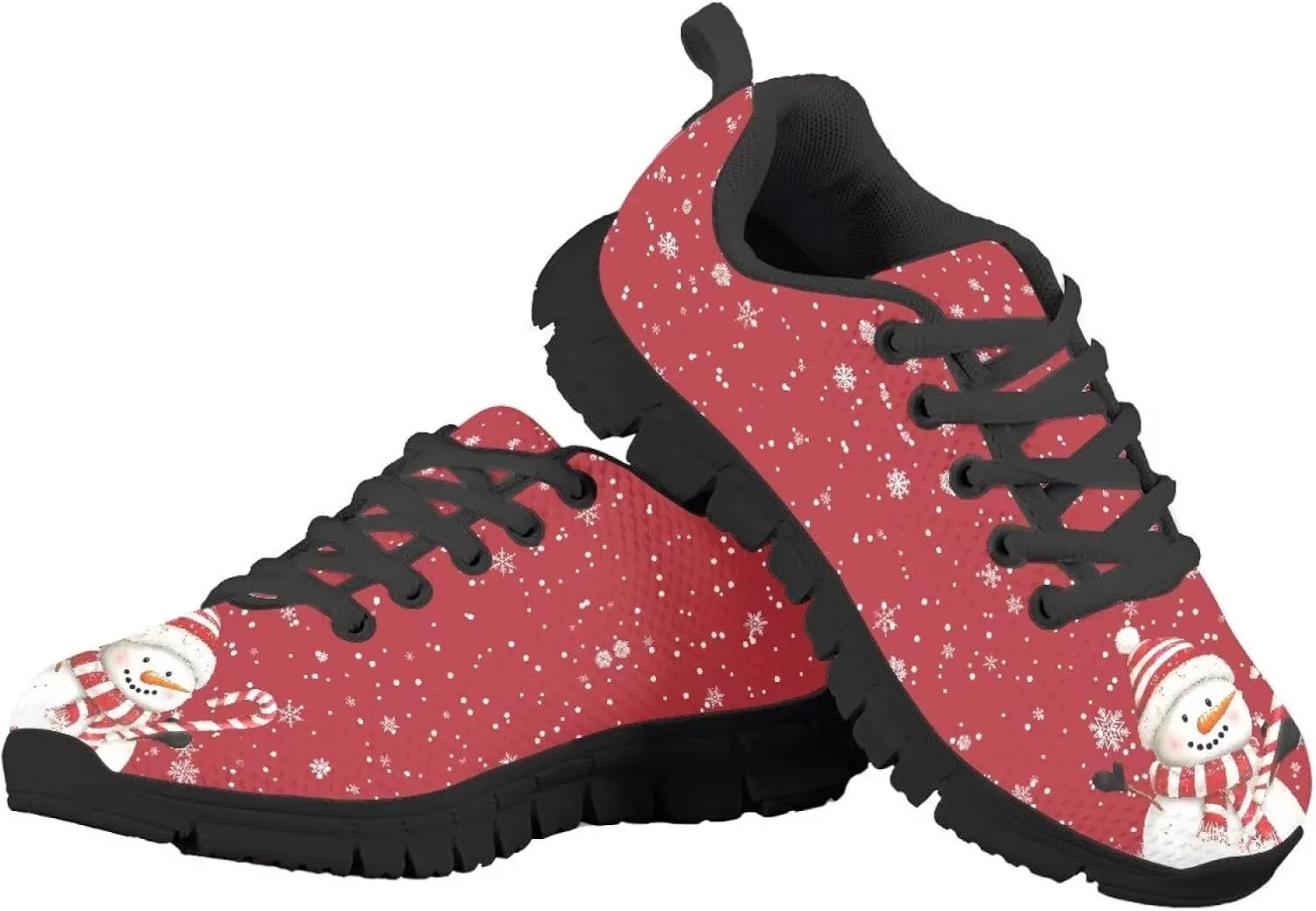 Boy Girls Tennis Shoe Sport Running Shoe Christmas Sneaker Lightweight Breathable Lace Up Mesh Athletic Shoe US11-5