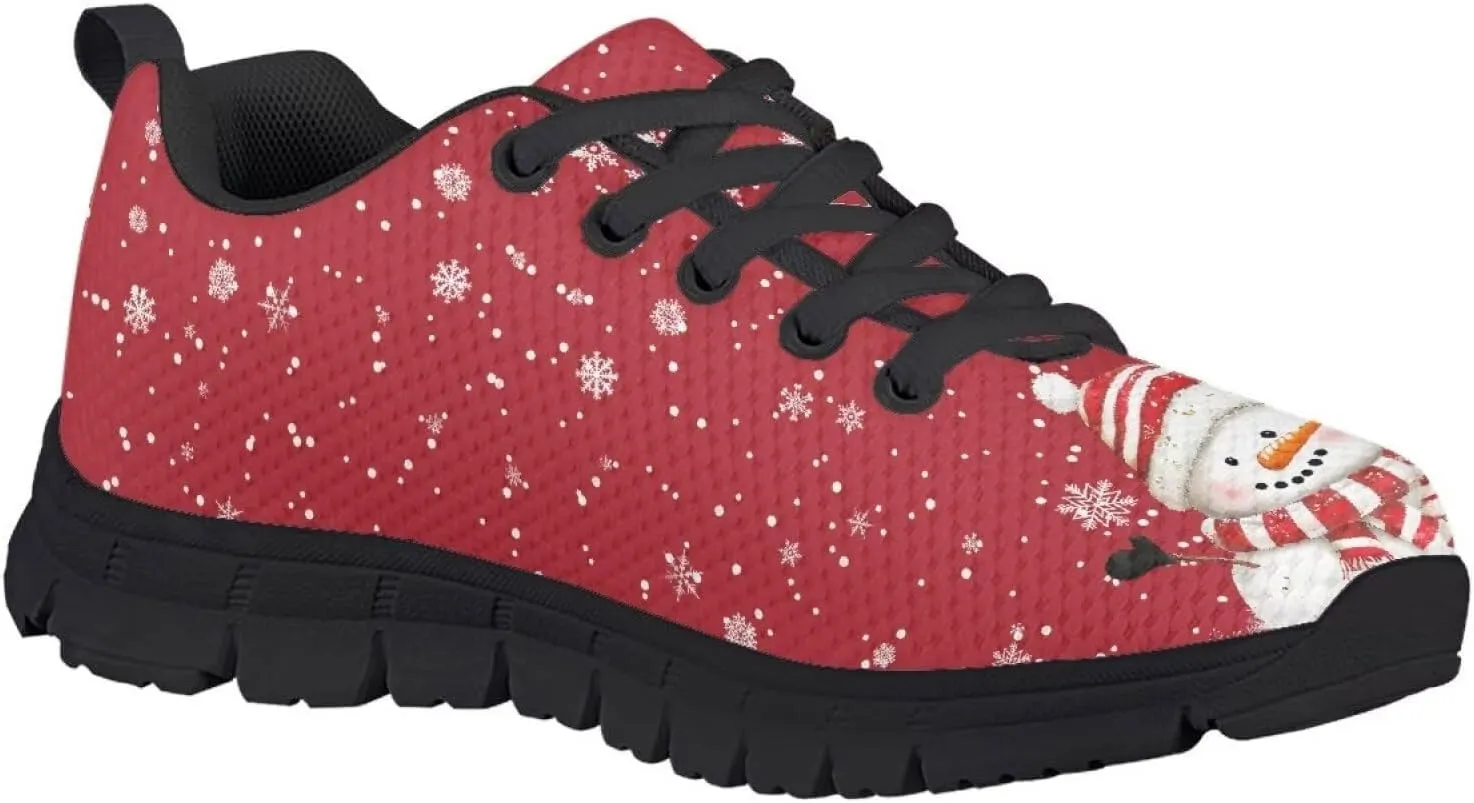 Boy Girls Tennis Shoe Sport Running Shoe Christmas Sneaker Lightweight Breathable Lace Up Mesh Athletic Shoe US11-5