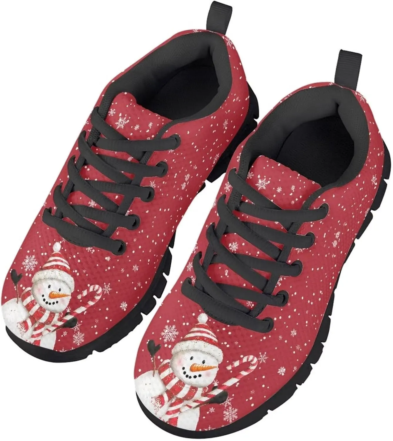 Boy Girls Tennis Shoe Sport Running Shoe Christmas Sneaker Lightweight Breathable Lace Up Mesh Athletic Shoe US11-5