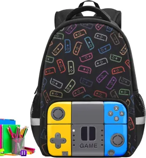 Boys Backpack For School Kids Backpack Game Schoolbag For Children Teens Elementary Middle College Student Bookbag Travel Rucksack Laptop Daypacks