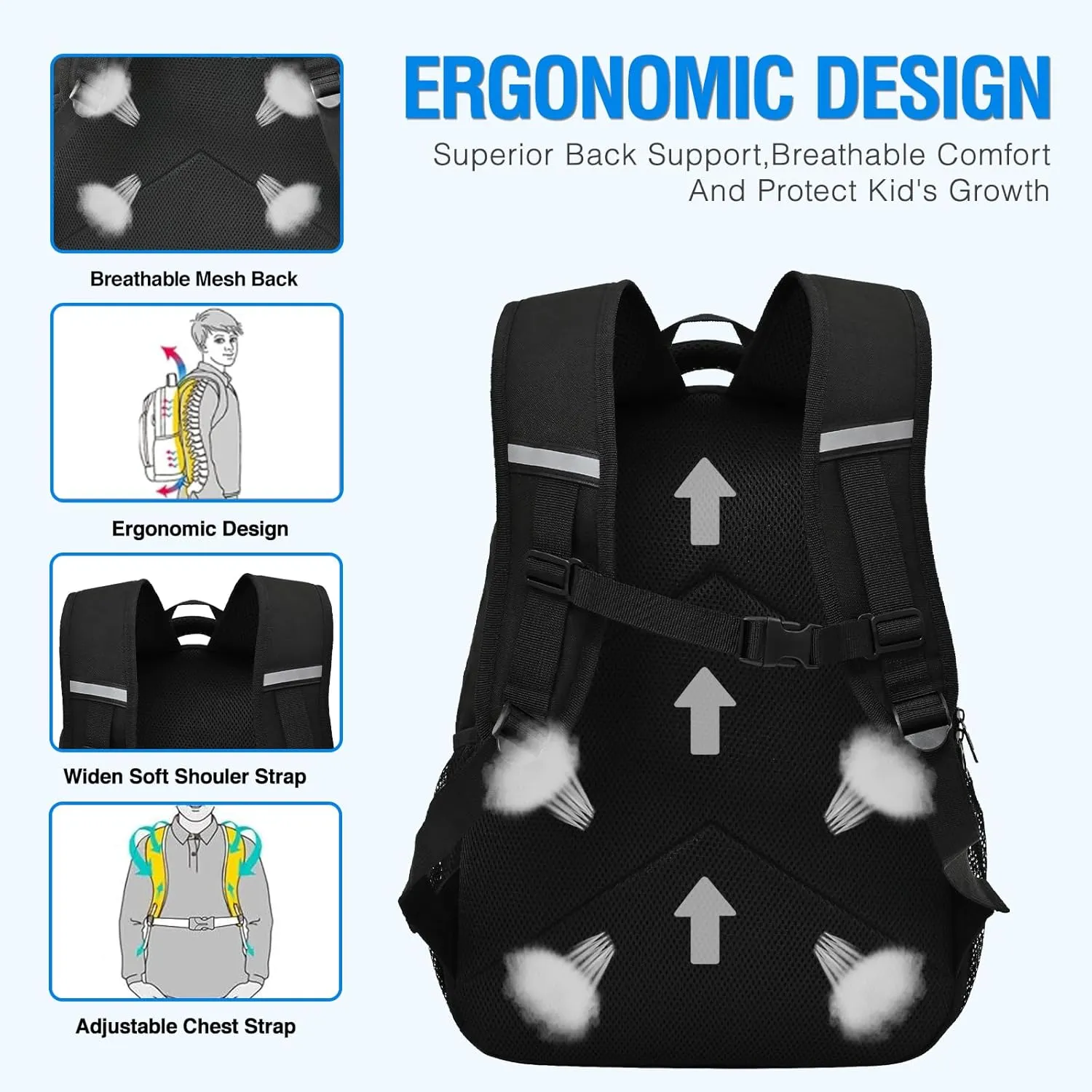 Boys Backpack For School Kids Backpack Game Schoolbag For Children Teens Elementary Middle College Student Bookbag Travel Rucksack Laptop Daypacks