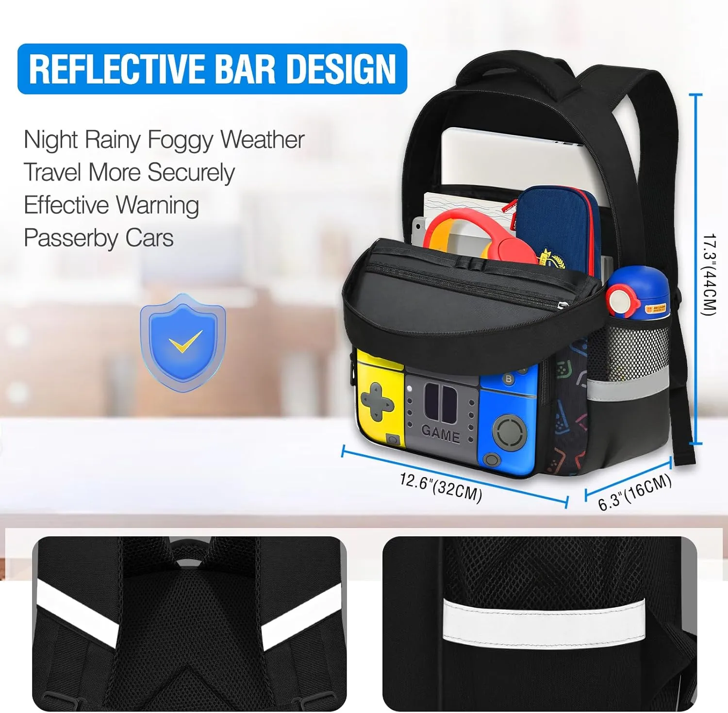 Boys Backpack For School Kids Backpack Game Schoolbag For Children Teens Elementary Middle College Student Bookbag Travel Rucksack Laptop Daypacks