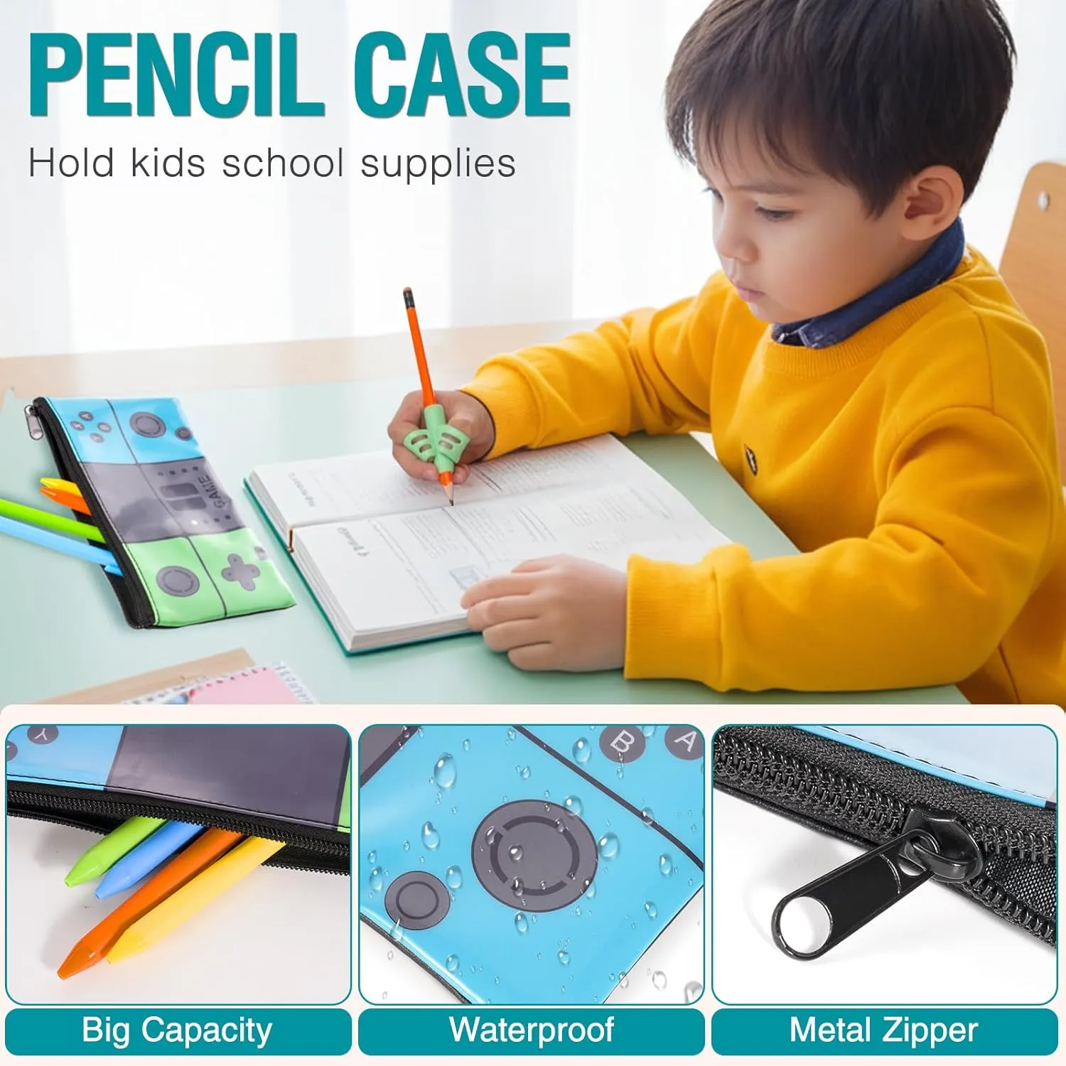 Boys Backpack For School Kids Backpack Set With Lunch Box Pencil Case,Game Schoolbag Children Teens Elementary Middle College Student Bookbag Travel Rucksack Laptop Daypacks
