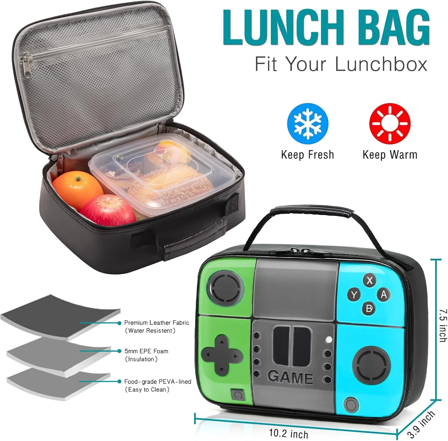 Boys Backpack For School Kids Backpack Set With Lunch Box Pencil Case,Game Schoolbag Children Teens Elementary Middle College Student Bookbag Travel Rucksack Laptop Daypacks