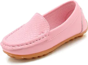 Boys Girls Loafers Soft Slip On Oxford Dress Flat?? Baby Kids Casual Boat Shoes School Uniform Moccasin Walking