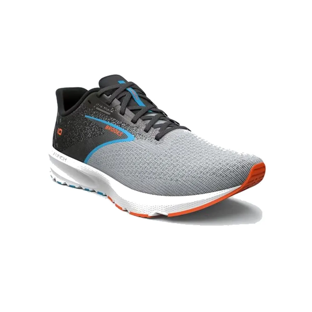 BROOKS LAUNCH 10 BLACK/GREY/ORANGE CLOWN FISH - MENS