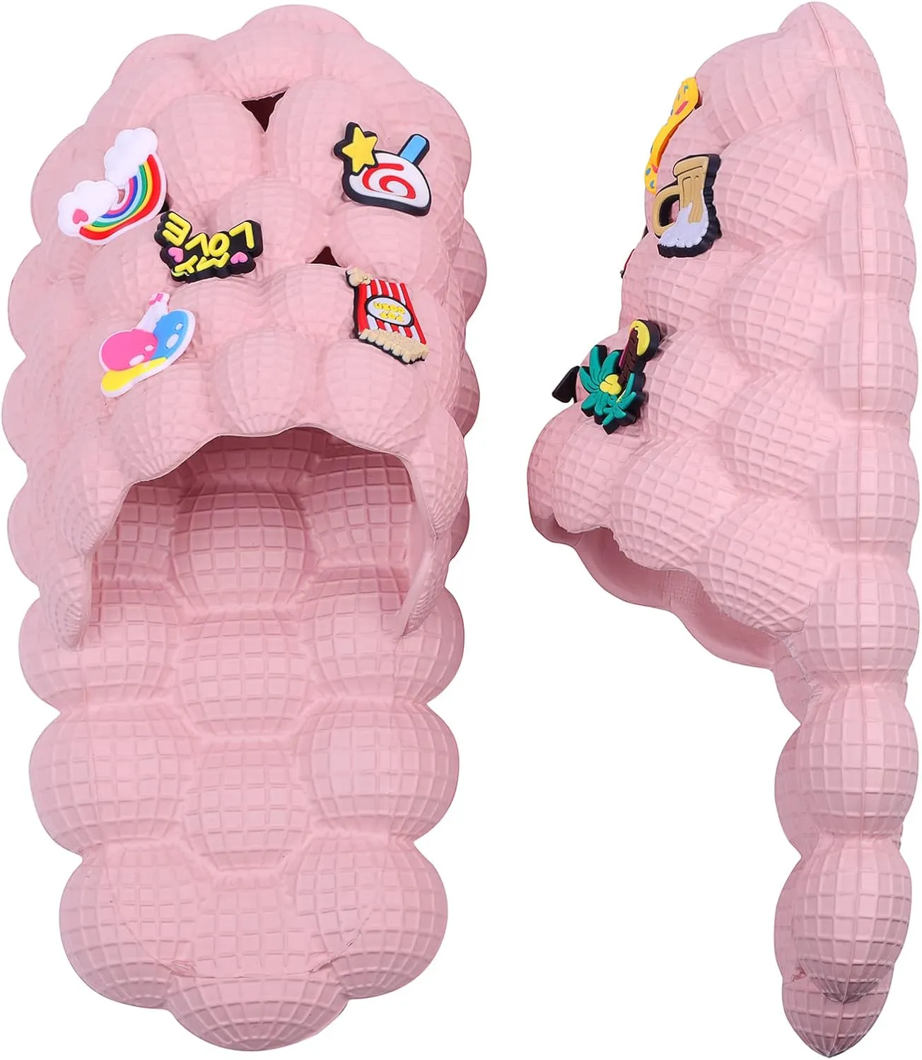 Bubble Slides for Kids Boys Girls Funny Lychee Slipper Sandals for Beach Pool Bedroom Bath