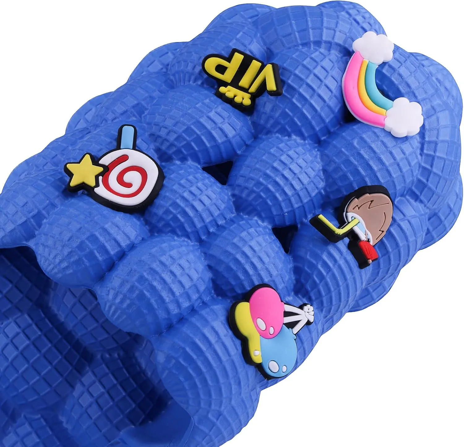 Bubble Slides for Kids Boys Girls Funny Lychee Slipper Sandals for Beach Pool Bedroom Bath