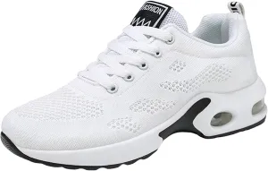 Cathalem Musabela Orthopedic Shoes for Women Mesh Up Stretch Platform Sneakers Arch Support Air Cushion Slip-On Walking Shoes