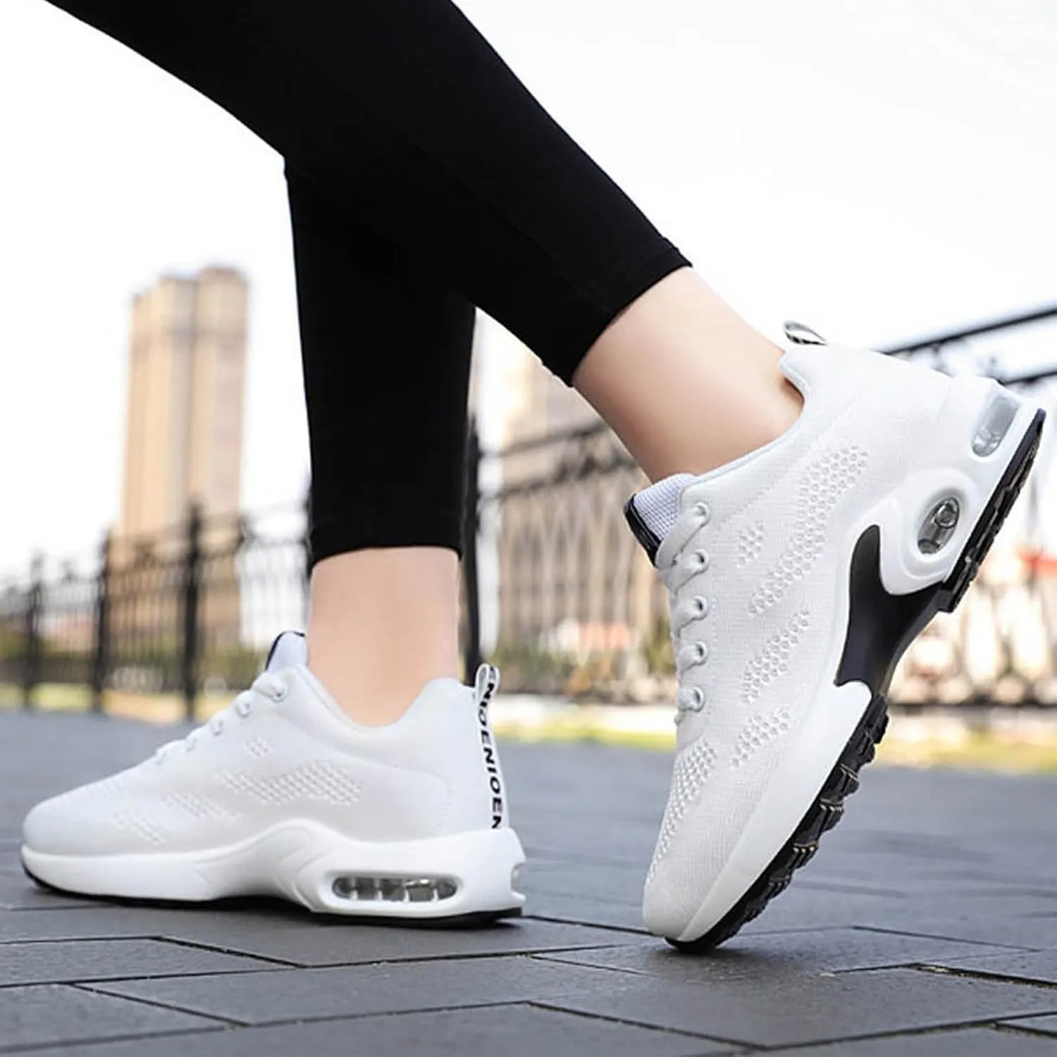 Cathalem Musabela Orthopedic Shoes for Women Mesh Up Stretch Platform Sneakers Arch Support Air Cushion Slip-On Walking Shoes