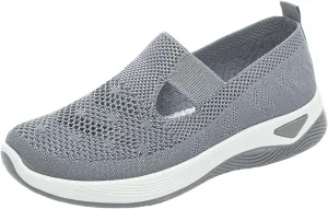 Cathalem Orthopedic Shoes for Women, Go Walking Slip on Diabetic Foam Shoes Hands Free Slip in Sneakers Arch Support