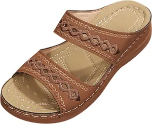 Cathalem Summer Shoes for Women 2024 Summer Casual Orthotic Sandals Flip Flops Comfortable Walking Sandals Women Dressy Summer