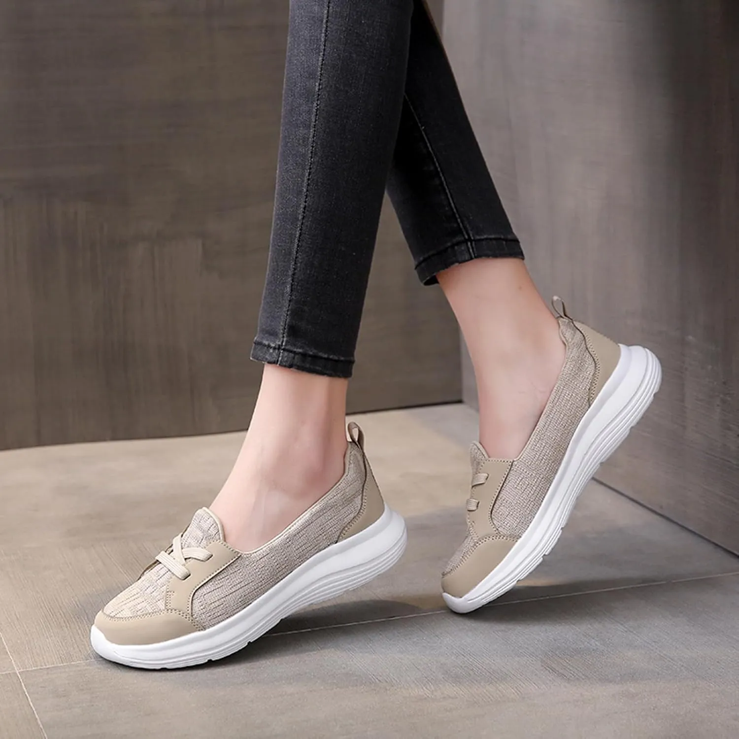 Cathalem Summer Shoes for Women on The Go 2024 Comfort Loafers Flats Wide Width Fit Walking Slip-Ins Sneakers Boat Shoes