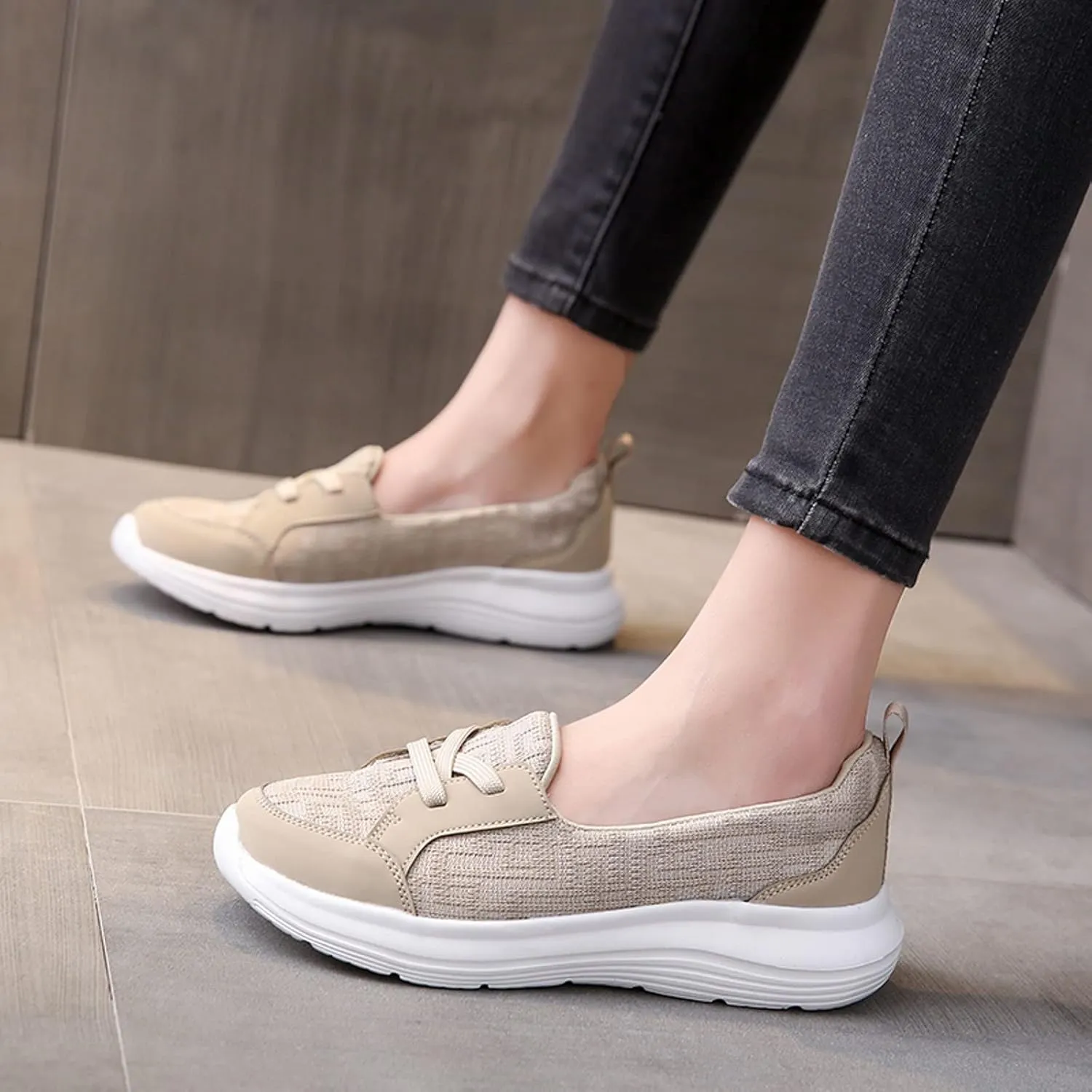 Cathalem Summer Shoes for Women on The Go 2024 Comfort Loafers Flats Wide Width Fit Walking Slip-Ins Sneakers Boat Shoes