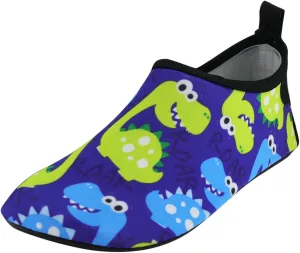 Children Thin and Breathable Swimming Shoes Water Park Cartoon Rubber Soled Beach Shoes Skin Diving Shoes Toddler Size 8 (Blue-A, 6 Toddler)