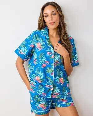Coral & Conch - Short PJ Set - Ocean Breeze