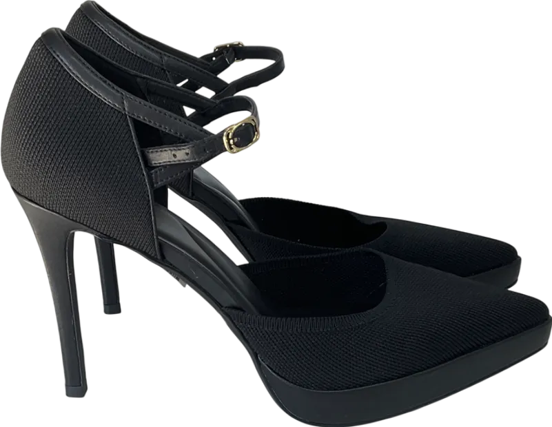 cosy island Black Sexy Strapped Stiletto Pumps UK 11 EU 45 