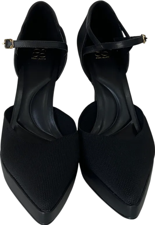cosy island Black Sexy Strapped Stiletto Pumps UK 11 EU 45 