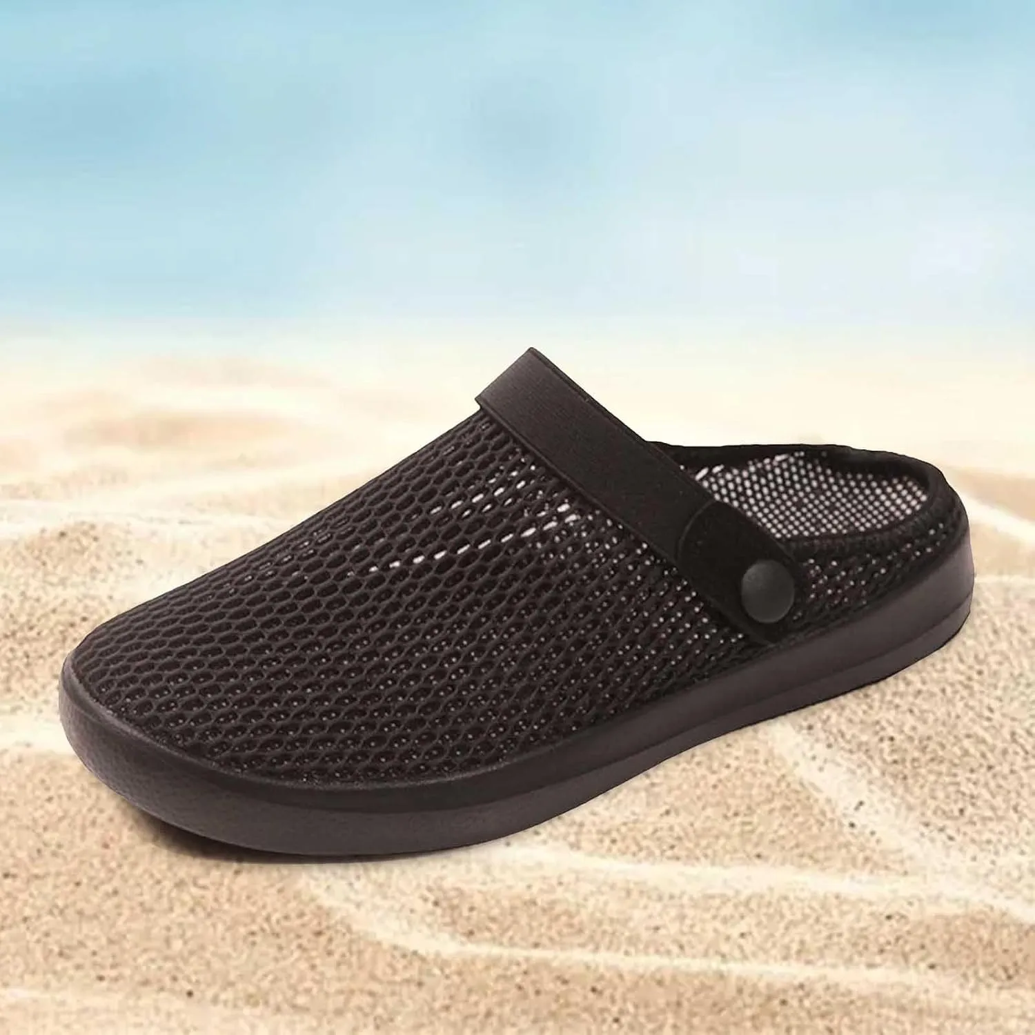 Couples' Spring and Summer Fashion Color Matching Mesh Breathable Non Slip Wet Slippers Slides Size 11 Women