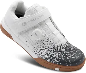 Crankbrothers Stamp BOA Splatter Mens MTB Mountain Bike Shoes White/Black 11.5 USA