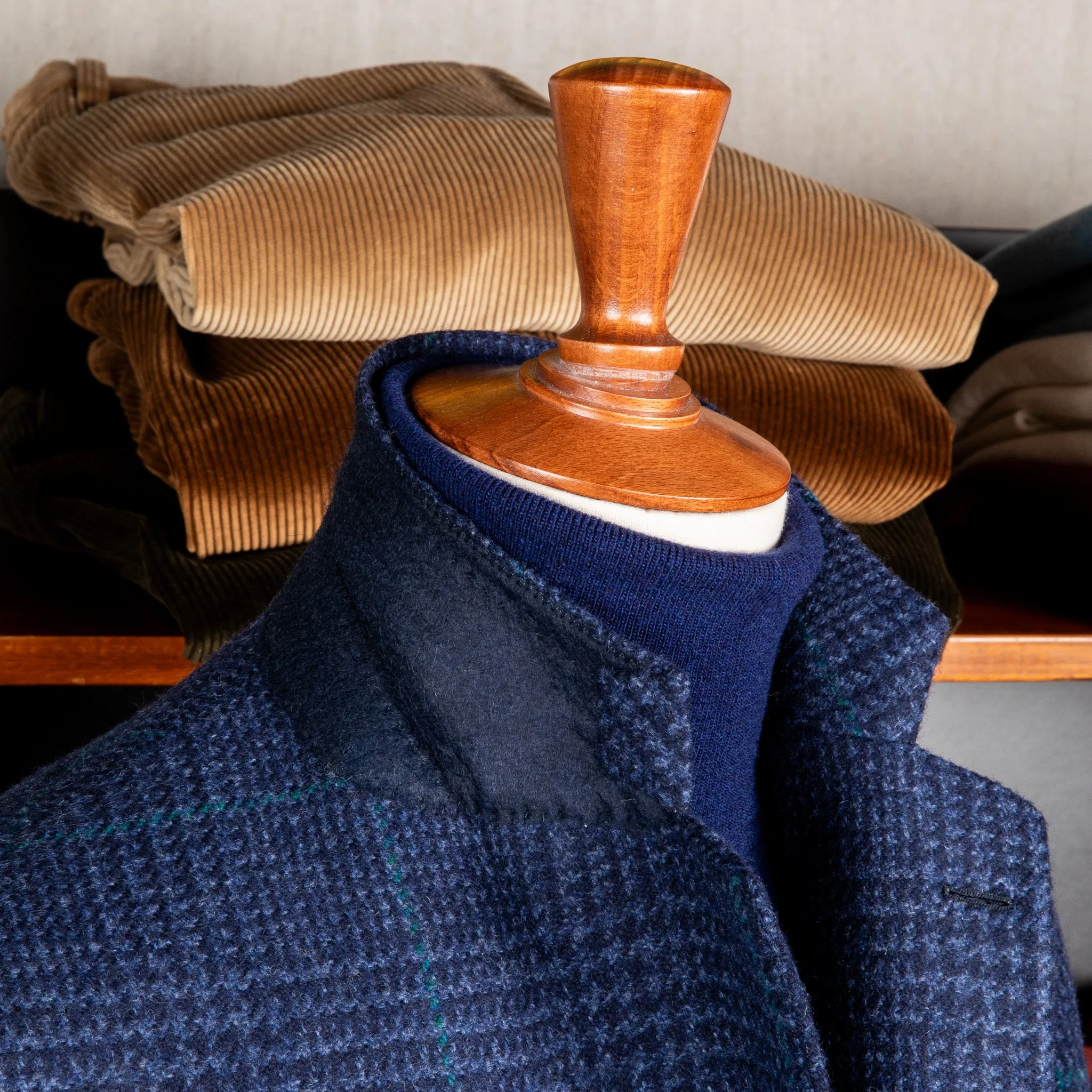 De Petrillo Posillipo Jacket Prince of Wales Navy