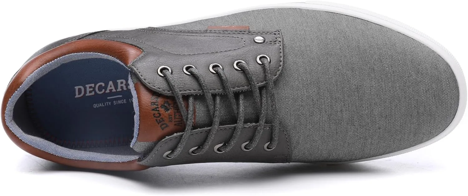 DECARSDZ Men's Fashion Dress Sneakers Comfortable Casual Skate Shoe Walking Oxford Shoes