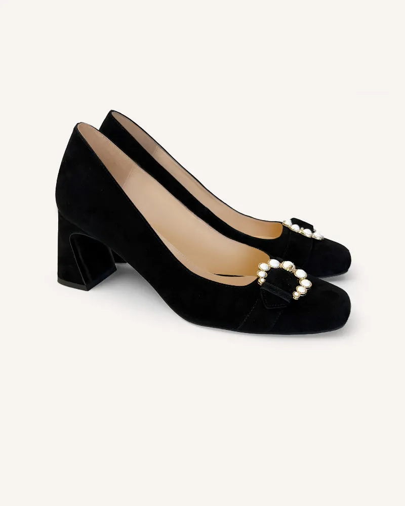 (Delivery January) Talia Black Pumps