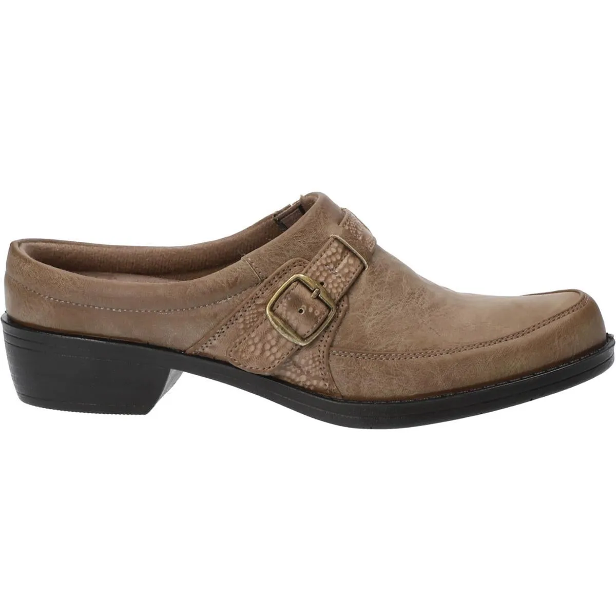 Easy Street Womens Engage Faux Leather Slip-On Mules