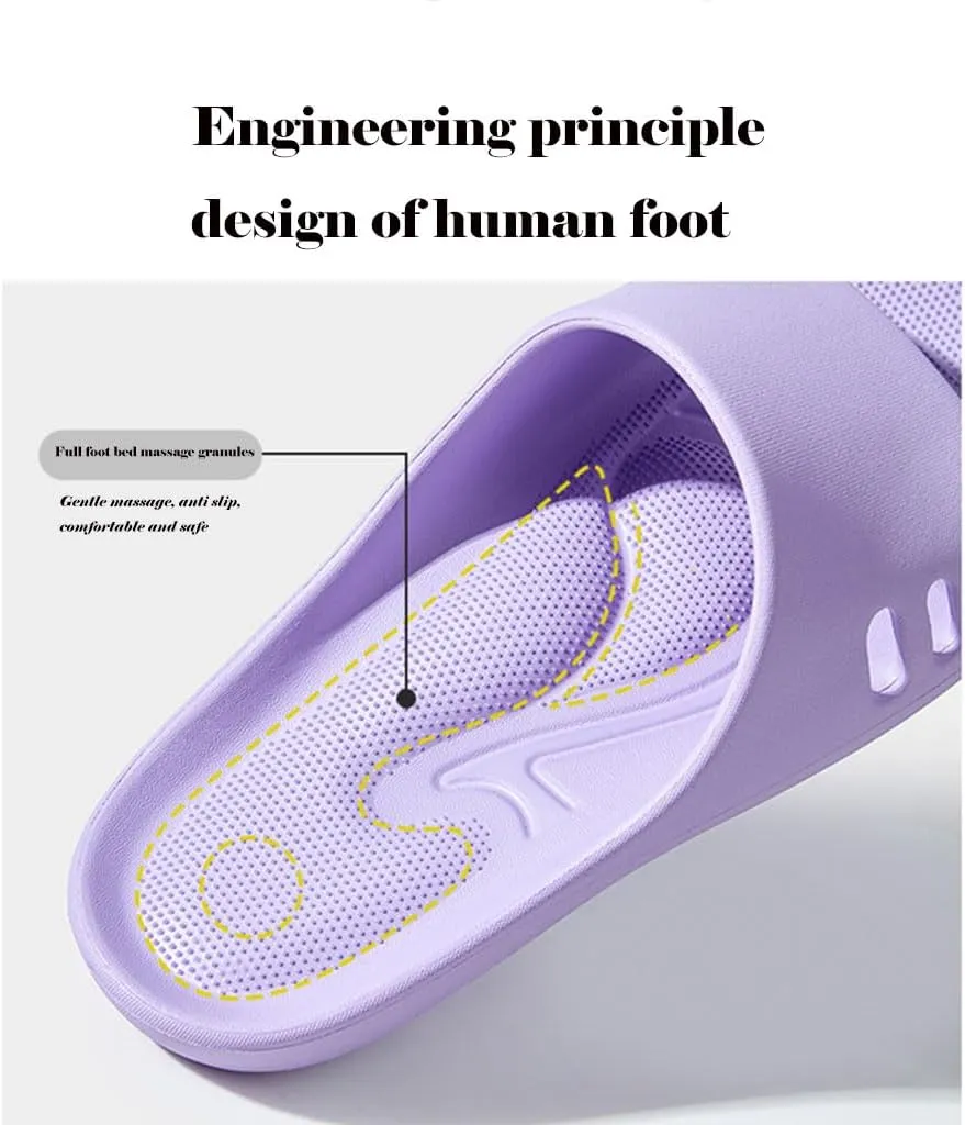 EVA Fashion Slippers,Men Women'sFoot arch Cushion Massage Slippers for Indoor Home Use,Lightweight and non slip Casual one Line Sandals