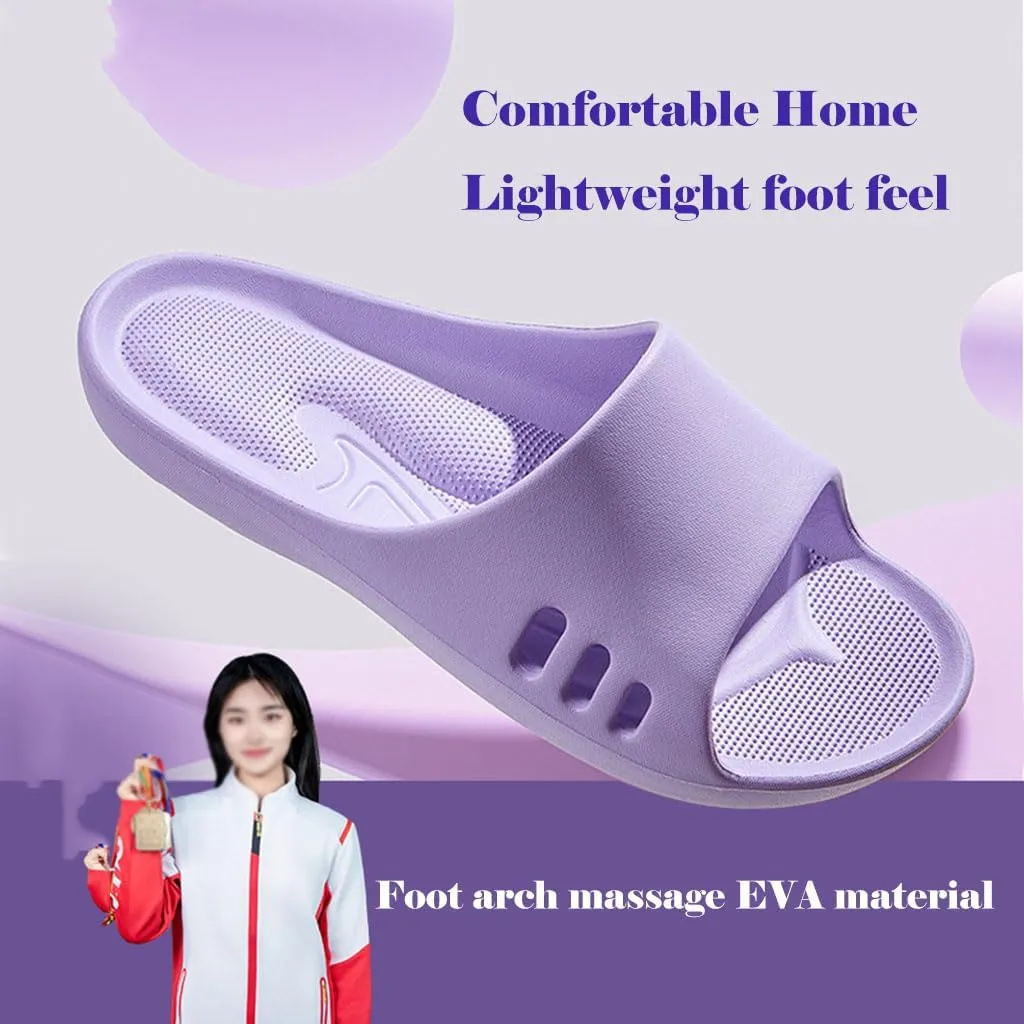 EVA Fashion Slippers,Men Women'sFoot arch Cushion Massage Slippers for Indoor Home Use,Lightweight and non slip Casual one Line Sandals