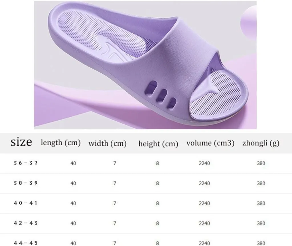 EVA Fashion Slippers,Men Women'sFoot arch Cushion Massage Slippers for Indoor Home Use,Lightweight and non slip Casual one Line Sandals