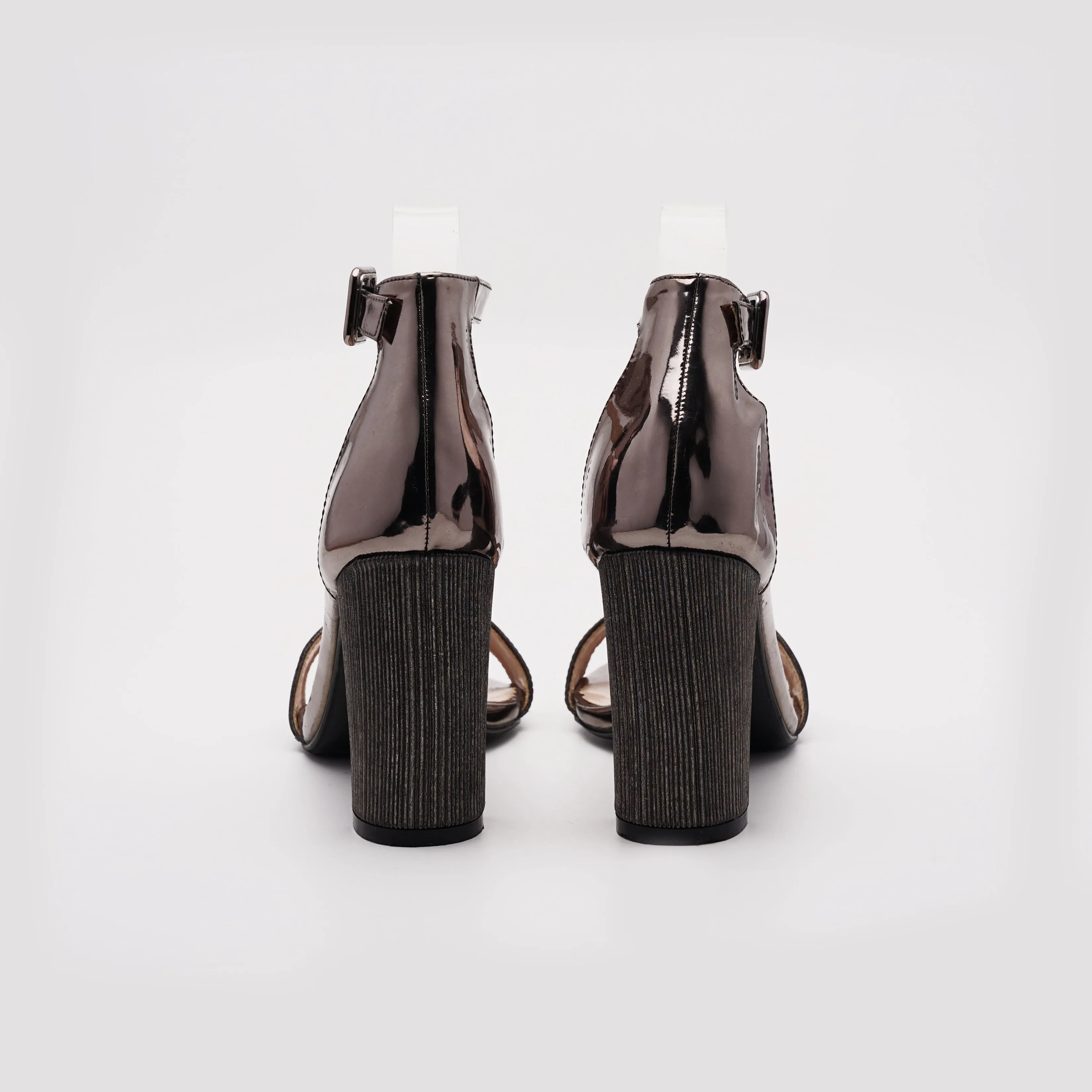 Fashion Square Open Toe Heels